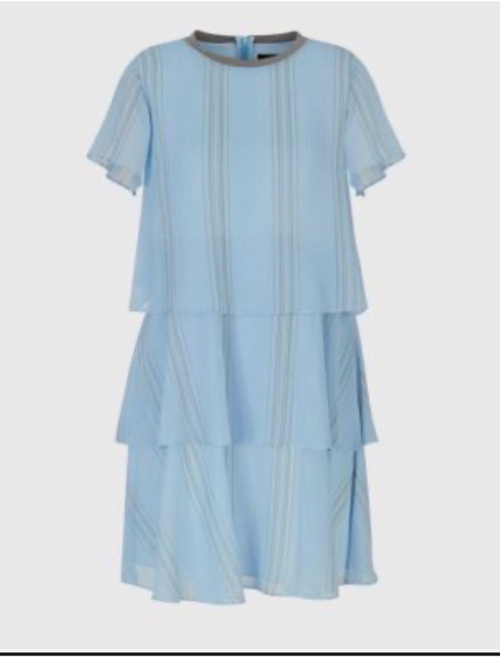 NWT Armani Exchange Women Chiffon Dress, Baby Blue